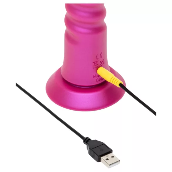 ROMP Jiggle - vibrador empujador con ventosa (rosa)