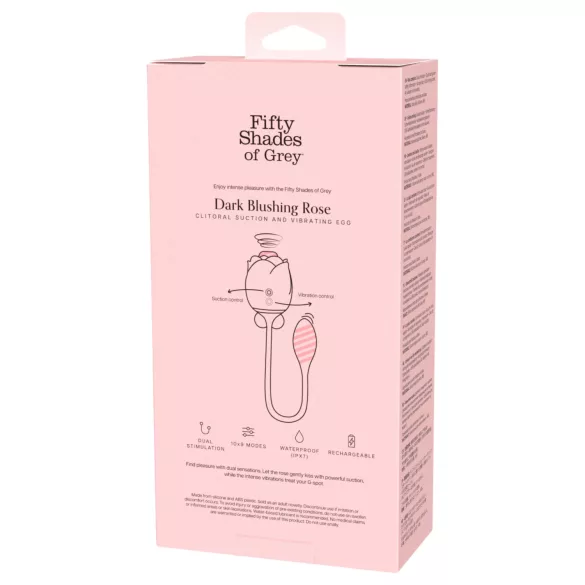 Fifty Shades of Grey - succionador de clítoris y huevo vibrador - negro