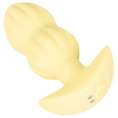   Cuties Mini - plug anal vibrador texturizado - silicona amarilla