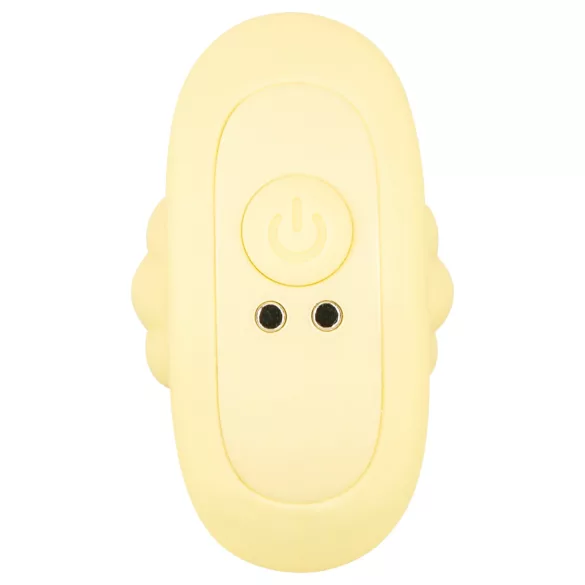 Cuties Mini - plug anal vibrador texturizado - silicona amarilla