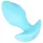 Cuties Mini - plug anal vibrador - silicona - azul
