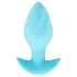 Cuties Mini - plug anal vibrador - silicona - azul