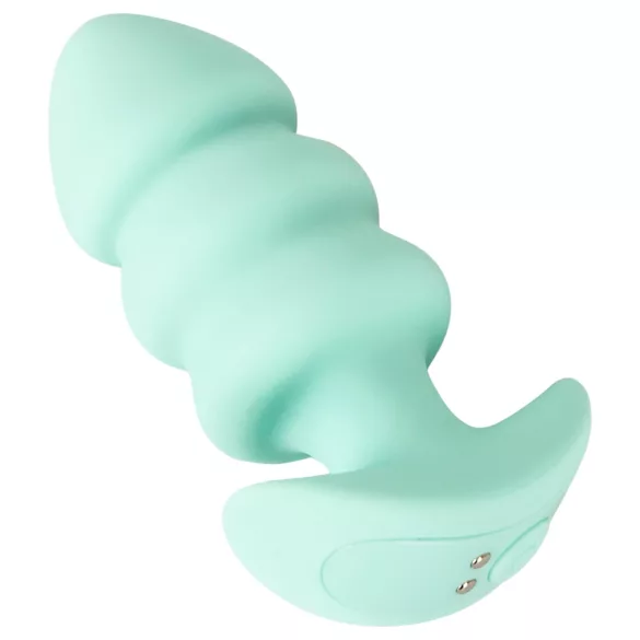 Cuties Mini - plug anal vibrador con esferas - silicona verde