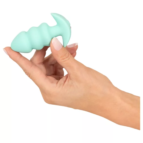 Cuties Mini - plug anal vibrador con esferas - silicona verde