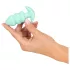 Cuties Mini - plug anal vibrador con esferas - silicona verde