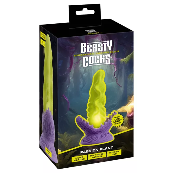 Beasty Cocks - consolador luminoso - silicona verde