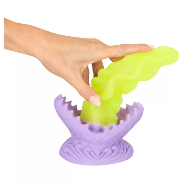 Beasty Cocks - consolador luminoso - silicona verde