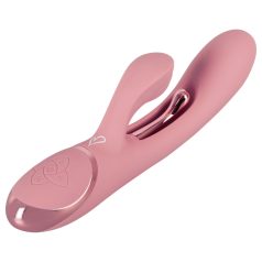   Beau Coeur Avenor - vibrador de punto G con lengüeta y brazo para el clítoris (rosa)