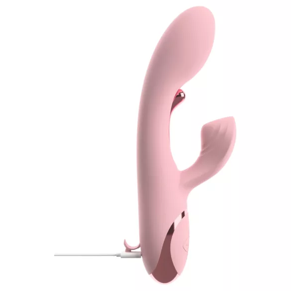 Beau Coeur Avenor - vibrador de punto G con lengüeta y brazo para el clítoris (rosa)