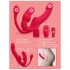 You2Toys Strapless - arnés con vibrador triple sin correas (rosa)