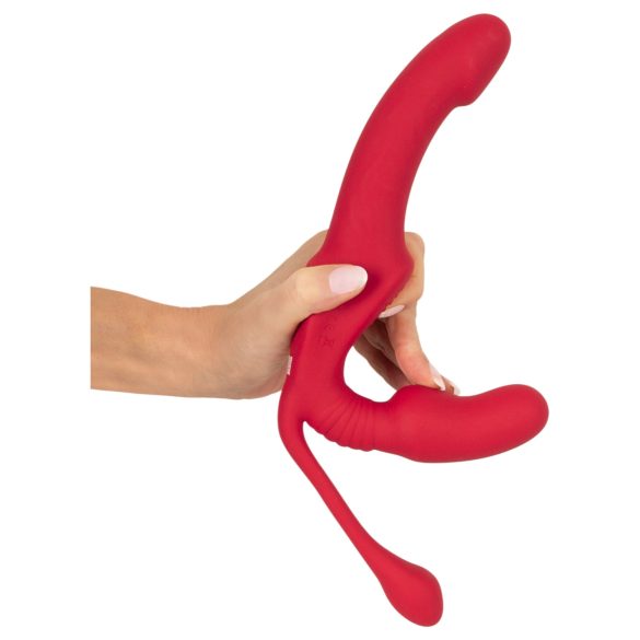 You2Toys Strapless - arnés con vibrador triple sin correas (rosa)