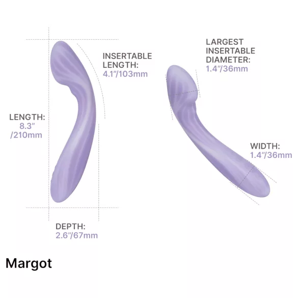 Svakom Margot - vibrador de punto G de 2 motores (lila)