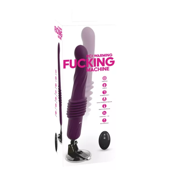 You2Toys - vibrador impulsor con calefacción y control remoto (morado)