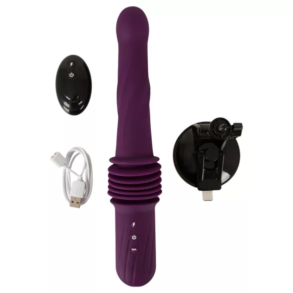 You2Toys - vibrador impulsor con calefacción y control remoto (morado)