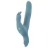 You2Toys - Vibrador conejito empujador con arnés de 3 piezas con mando a distancia (azul)