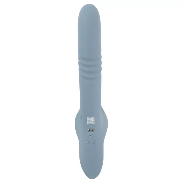 You2Toys - Vibrador conejito empujador con arnés de 3 piezas con mando a distancia (azul)