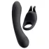 Couple Choice - anillo para pene y vibrador punto G - silicona gris