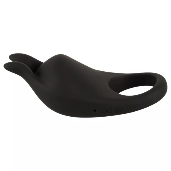 Couple Choice - anillo para pene y vibrador punto G - silicona gris