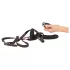 You2Toys - vibrador doble con arnés y mando a distancia (negro)