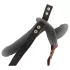 You2Toys - vibrador doble con arnés y mando a distancia (negro)