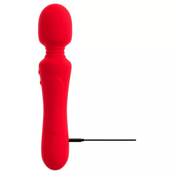 Sweet Smile - vibrador tipo varita recargable e impermeable (rojo)