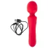 Sweet Smile - vibrador tipo varita recargable e impermeable (rojo)