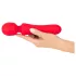 Sweet Smile - vibrador tipo varita recargable e impermeable (rojo)