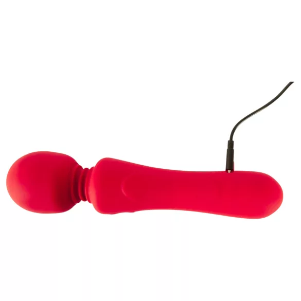Sweet Smile - vibrador tipo varita recargable e impermeable (rojo)
