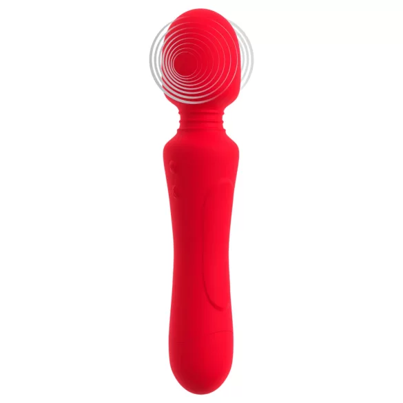 Sweet Smile - vibrador tipo varita recargable e impermeable (rojo)