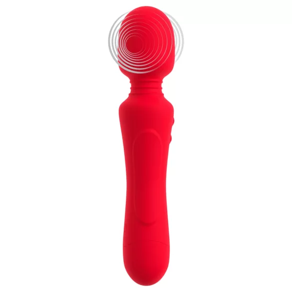 Sweet Smile - vibrador tipo varita recargable e impermeable (rojo)