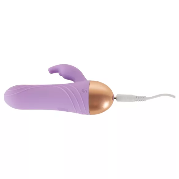 Cuties - mini vibrador de clítoris con brazo, recargable y resistente al agua (lila)
