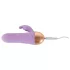 Cuties - mini vibrador de clítoris con brazo, recargable y resistente al agua (lila)