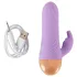 Cuties - mini vibrador de clítoris con brazo, recargable y resistente al agua (lila)