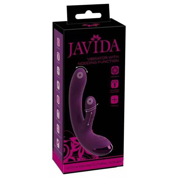 Javida - vibrador conejito para punto G y clítoris (lila)