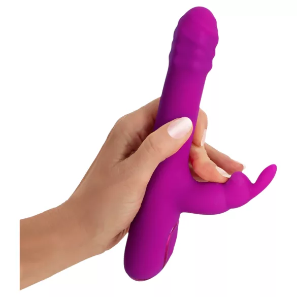 Sweet Smile - vibrador con brazo estimulador de clítoris impulsor y giratorio (rosa)