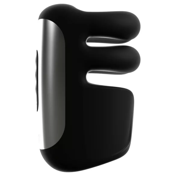 Rebel - masturbador pulsante y vibrador (negro)