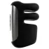 Rebel - masturbador pulsante y vibrador (negro)