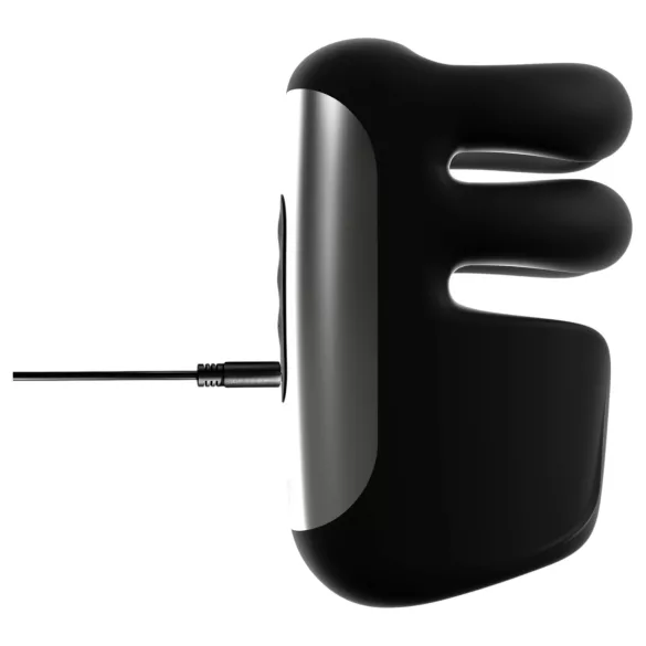 Rebel - masturbador pulsante y vibrador (negro)