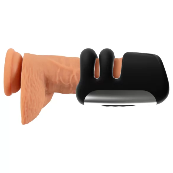 Rebel - masturbador pulsante y vibrador (negro)