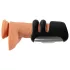 Rebel - masturbador pulsante y vibrador (negro)