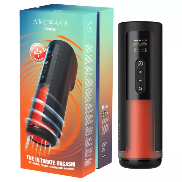Arcwave Thruster - masturbador automático empujador y giratorio (negro)