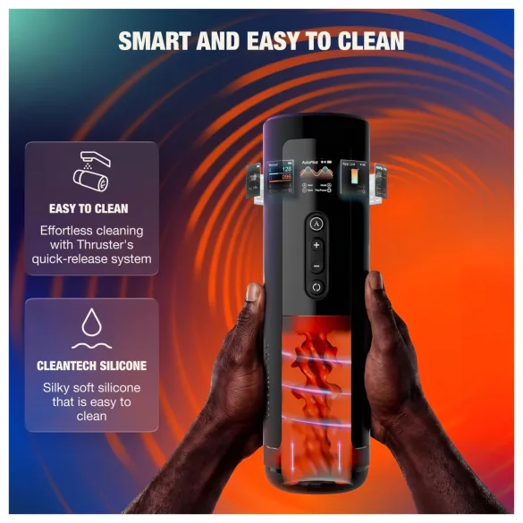 Arcwave Thruster - masturbador automático empujador y giratorio (negro)
