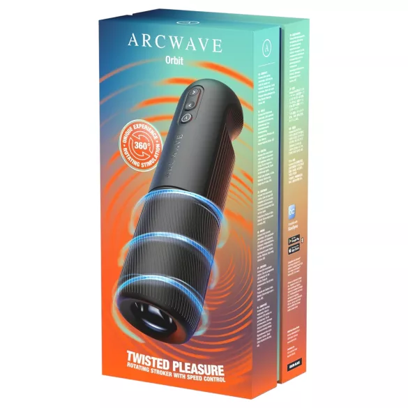 Arcwave Orbit - masturbador giratorio (negro)