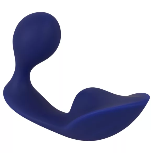 SMILE - vibrador anal y para bragas con control remoto - silicona azul