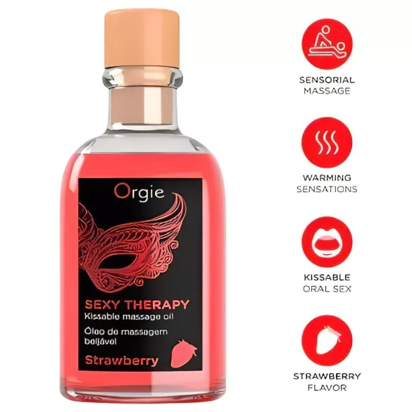 Orgie Sexy Therapy - set de aceites de masaje - fresa