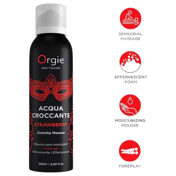 Orgie Acqua Croccante - espuma de masaje - fresa - 150ml