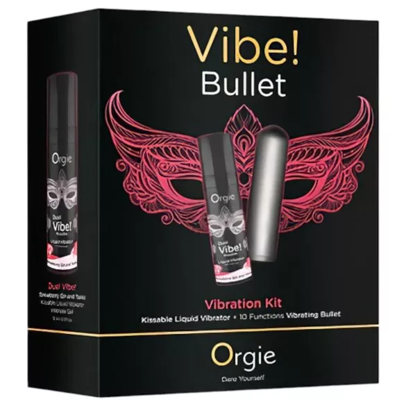 Orgie - mini vibrador bala - set de masaje - gris