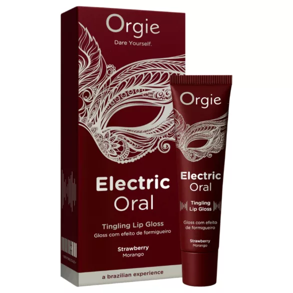 Orgie Electric Oral - brillo labial con efecto hormigueante - fresa (10 ml)