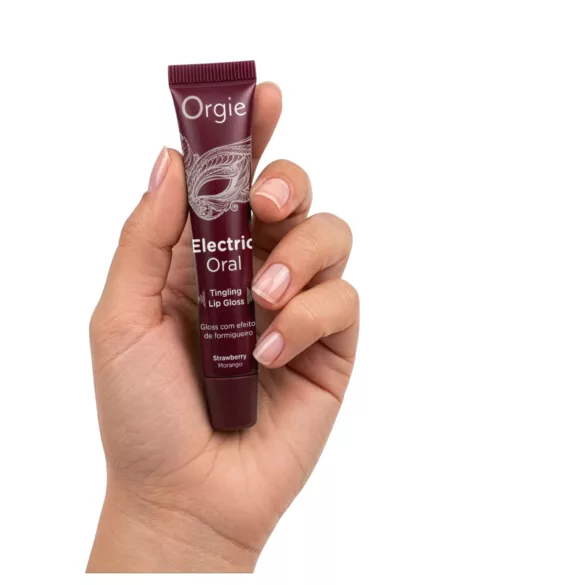 Orgie Electric Oral - brillo labial con efecto hormigueante - fresa (10 ml)