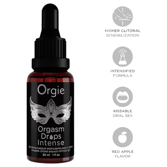 Orgie Orgasm Drops Intense - gel íntimo estimulante para mujeres (30 ml)
